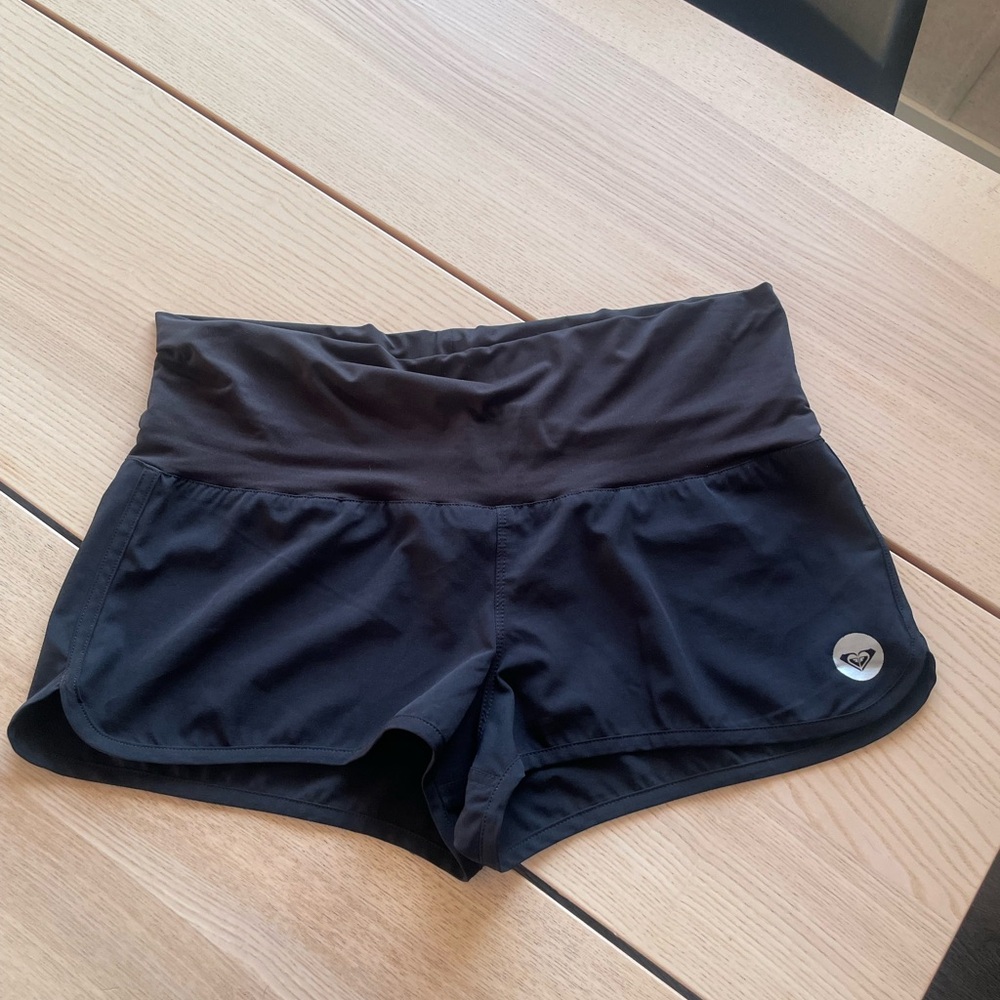 Roxy Women's Black board Shorts, endless summer black Roxy swim shorts size xl